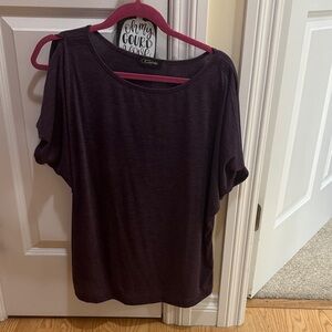 Stylish Croft & Barrow Purple Short Sleeve Top